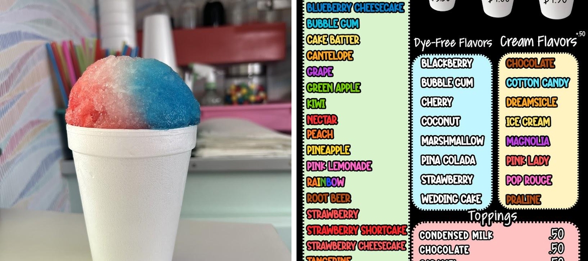 Envie de Neige Menu
